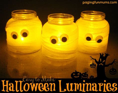 Easy to make Spooky Halloween Luminaries