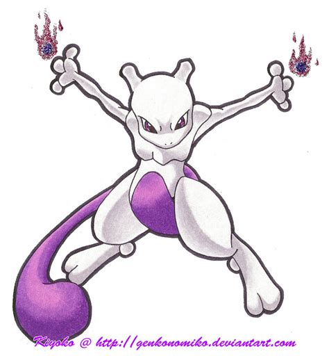 Pokemon Mewtwo Drawing at GetDrawings | Free download