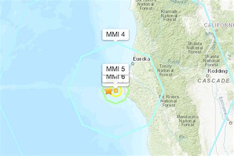 Magnitude 6.2 Earthquake Hits Off of Coast of Northern California