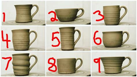 9 different mug shapes, which one is your favorite? : Pottery | Pottery mugs, Pottery crafts ...