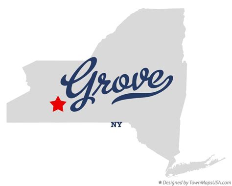 Map of Grove, NY, New York