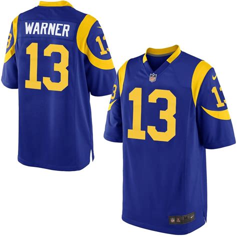 Nike Kurt Warner St. Louis Rams Royal Blue Retired Player Game Jersey