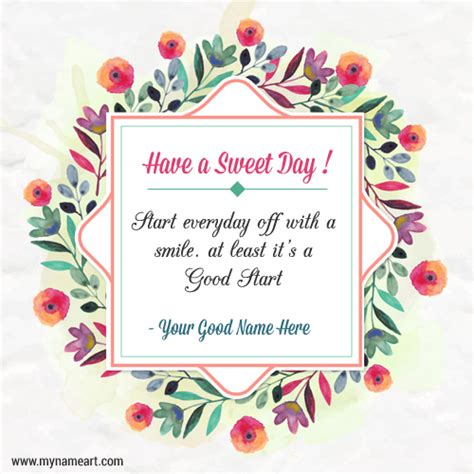 Have A Sweet Day With Quotes For FB | wishes greeting card