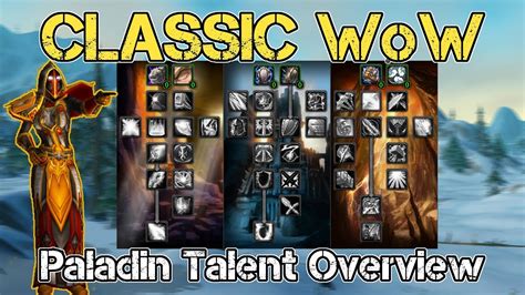 Classic WoW | Paladin Talents Overview - YouTube