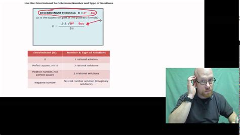 The Discriminant Formula - YouTube