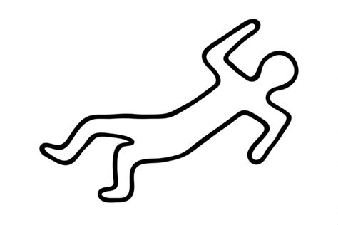 1,952 Dead man outline Vector Images - Free & Royalty-free Dead man ...