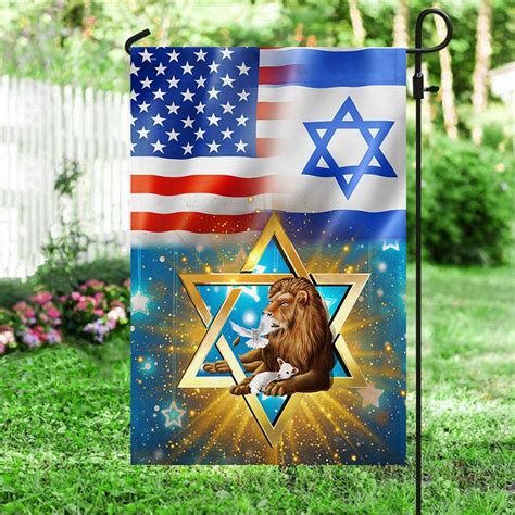 Lion Of Judah Flag, Jewish American Flag QNK1023F