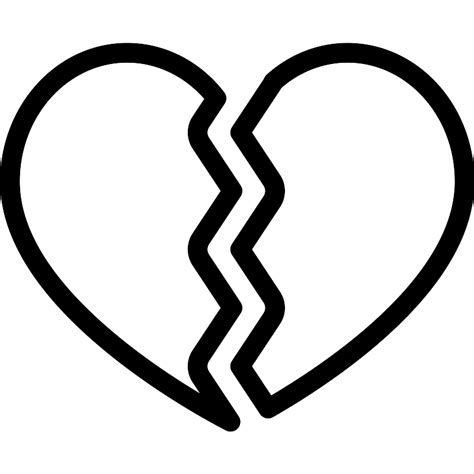 Broken Heart Vector SVG Icon - SVG Repo