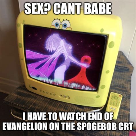 Spongebob crt : r/evangelionmemes