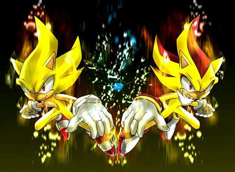 Hypersonic vs Super Shadow | Imagen: Super Sonic y Super Shadow ...