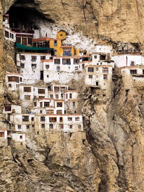 Phuktal Monastery, Zanskar | Monastery, India architecture, Rock face