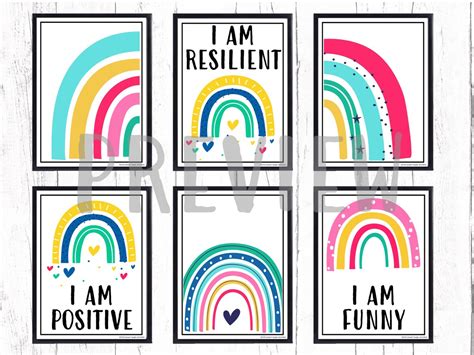 20 Positive Affirmation Posters for Classroom Kids Room or | Etsy