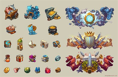 Art for social games on Behance