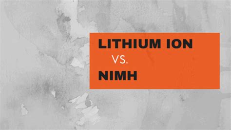 Lithium Ion Batteries vs. NiMH: Complete Battery Comparison