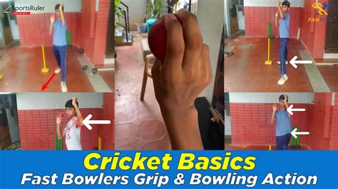 Cricket Bowling drills (at home ): Fast bowlers grip and basic bowling ...