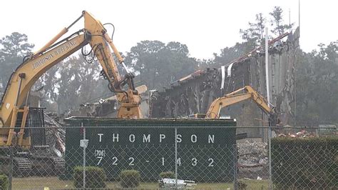 Memorial Stadium demolition underway