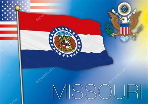 Missouri flag, us state — Stock Vector © frizio #78132720