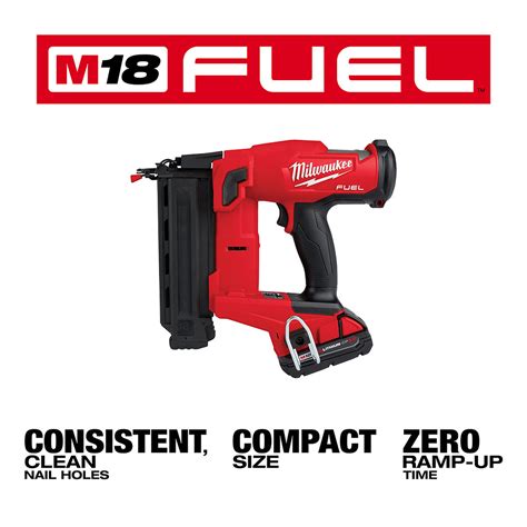 Milwaukee 2746-21Ct M18 FUEL 18V 18 Gauge Brad Nailer Kit