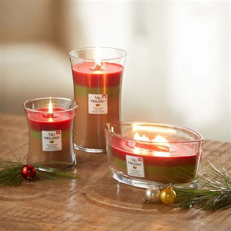 WoodWick® Joyful Gatherings Trilogy Medium Hourglass Candle | Candles, Wood wick candles, Woodwick