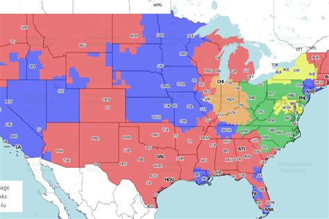 2018 NFL Distribution Map: See if you’ll see Steelers at Browns Week 1 ...