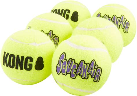 KONG SqueakAir Balls Packs Dog Toy, Medium, 6 count - Chewy.com