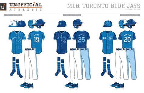 UNOFFICiAL ATHLETIC | Toronto Blue Jays Home and Away Uniforms Rebrand