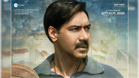 Ajay Devgn Shares His First Look from Maidaan - News18