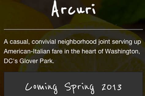 Pizza and Pasta On the Menu at Upcoming Arcuri - Eater DC