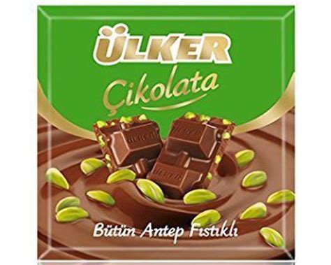 Amazon.com : Ulker Turkish Milk Chocolate with Pistachio (Sutlu ...