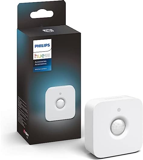 Philips Hue Smart Motion Sensor (Installation-Free Exclusive for Philips Hue Lights), White ...