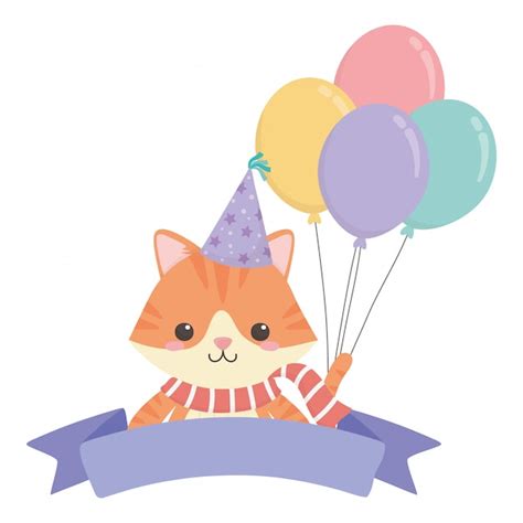 Premium Vector | Animal cartoon with happy birthday