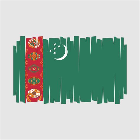 Turkmenistan Flag Vector 21980805 Vector Art at Vecteezy