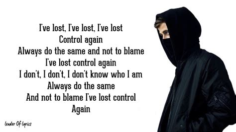 Alan Walker - LOST CONTROL (Lyrics) ft. Sorana - YouTube