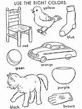 Learning Colors coloring Pages sketch template