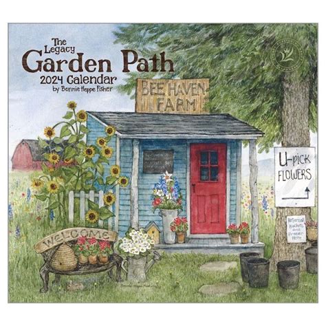 Legacy Wall Calendar 2024 Garden Path | Nextra Dianella