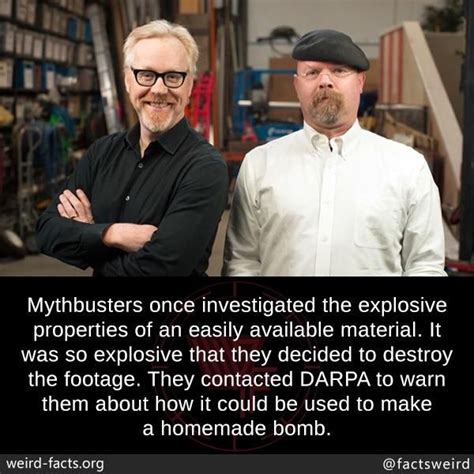 Mythbusters tested a material that was so explosive they didn't release ...