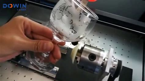 How to engrave glass cup, wine glass bottle by laser engraving machine ...