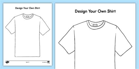 Design Your Own Shirt Activity (teacher made)