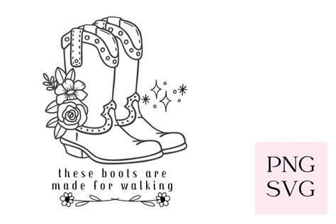 Cowgirl Boots SVG & PNG Graphic by Reverie Studio · Creative Fabrica