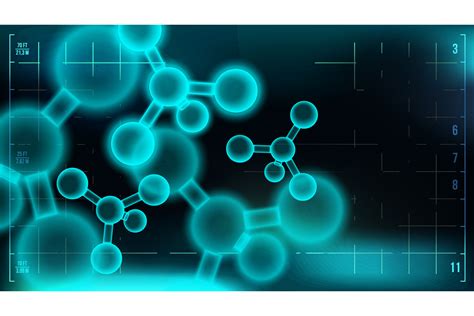 Molecule Background Vector. Science. Chemical Formula. Medical Banner. Abstract Design ...