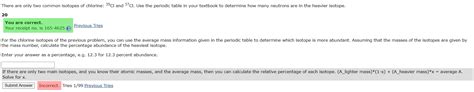 Solved There are only two common isotopes of chlorine: 35Cl | Chegg.com