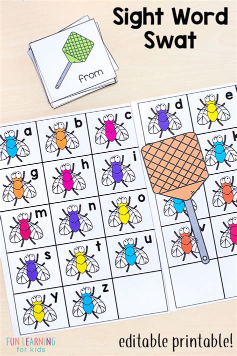 20 Editable Sight Word Games to Make Learning Fun!