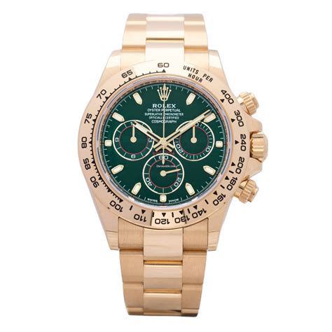 Rolex Daytona Chronograph Green "John Mayer" 18K Gold 116508... for ...