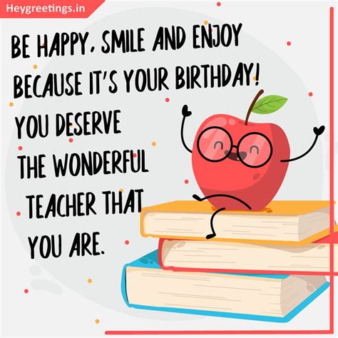 Birthday Wishes For Teacher - Hey Greetings