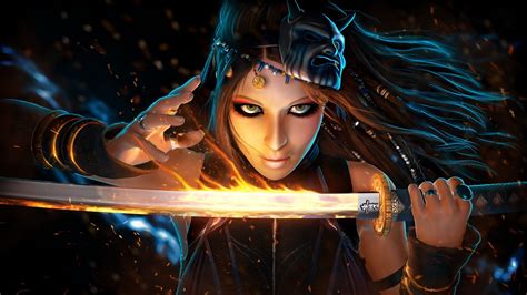 Download Woman Warrior Fantasy Woman Warrior HD Wallpaper