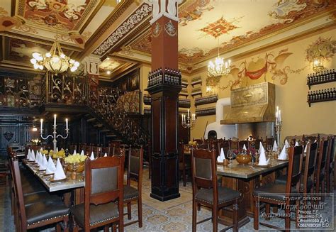 Interior of family restaurant in Germany in style of Renaissance - Studio Decor Park Zodchy