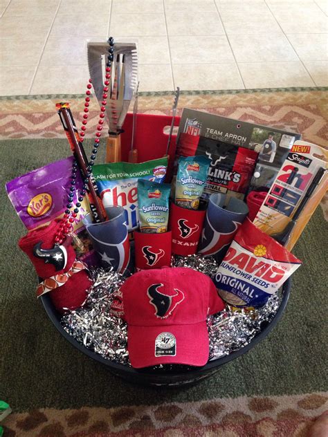 Texans gift basket- raffle prize - fort bend county fair- football love ...