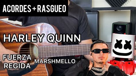 HARLEY QUINN | Fuerza Regida x Marshmello | Tutorial Guitarra ACORDES ...