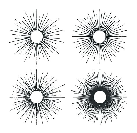 Sunburst Vector Set 338131 Vector Art at Vecteezy