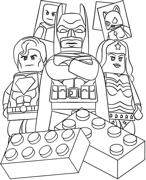 LEGO coloring pages sheet